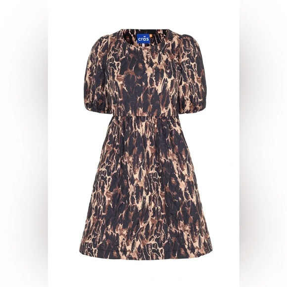 518 NWT CRAS Animal Print Dress Size 42 - Picture 2 of 7